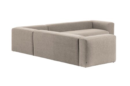 Kave Home BLOK - Ecksofa 6 Sitzer-Beige