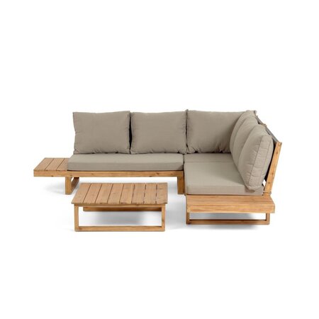 Kave Home FLAVIINA - Outdoor Ecksofa Akazienholz