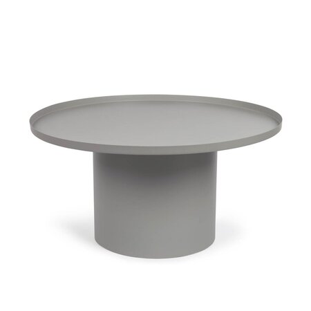 Kave Home FLEKSA - Couchtisch rund Ø 72 cm - Grau