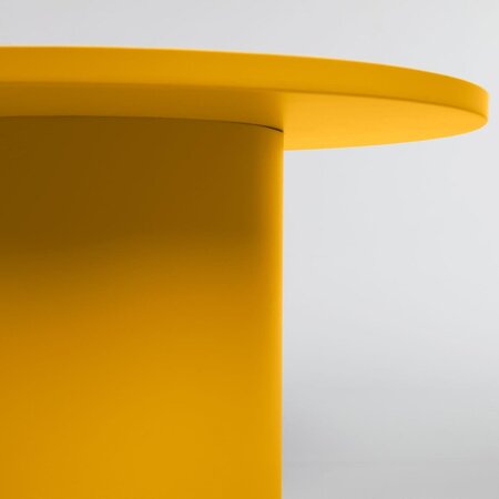 Kave Home FLEKSA - Couchtisch rund Ø 72 cm - Senfgelb