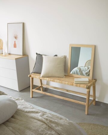 Kave Home BEIDA - Sitzbank Teakholz 120 cm