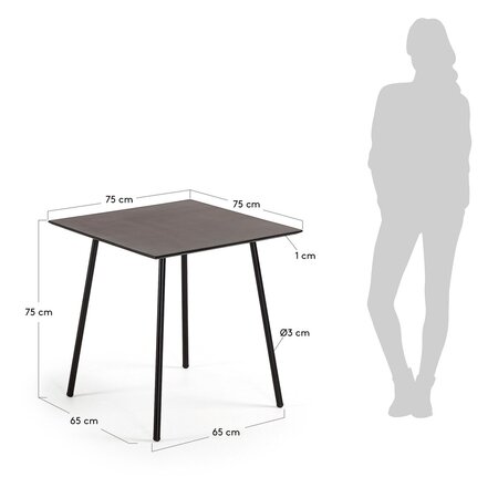 Kave Home MATHIS - Esstisch 75 x 75 cm