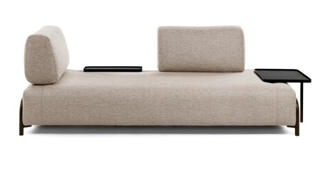 Kave Home COMPO - Sofa 3 Sitzer mit Tablett - 252 cm