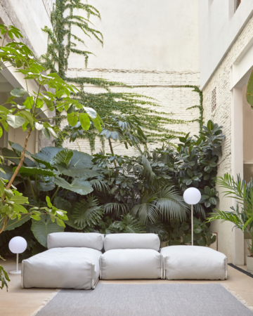 Kave Home SQUARE - Outdoor Modularsofa lang 165x101cm