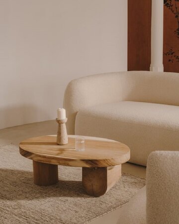 Kave Home MOSI - Couchtisch Ø 90 x 60 cm