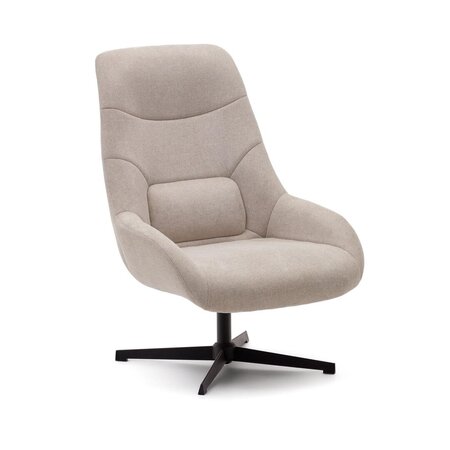 Kave Home CELIDA - Drehsessel mit Chenille Bezug