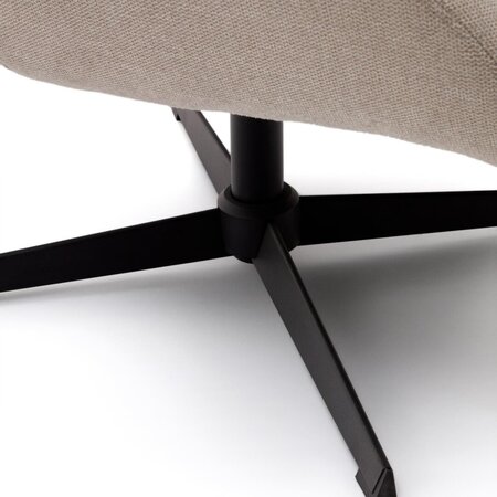 Kave Home CELIDA - Drehsessel mit Chenille Bezug