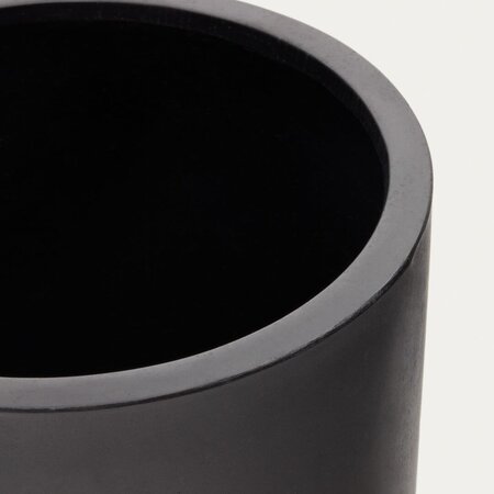 Kave Home AIGUABLAVA Blumentopf-Schwarz-Ø 52cm