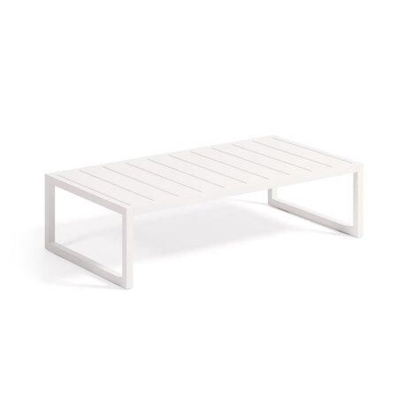 Kave Home COMOVA Outdoor Couchtisch 60 x 114m-Weiß