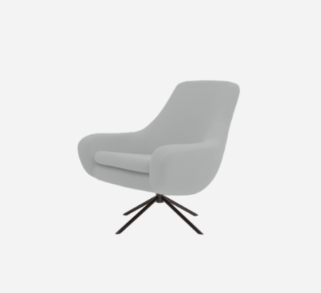Softline Noomi Lounge Sessel-Vision - 445 Grey