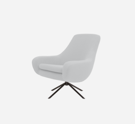 Softline Noomi Lounge Sessel-Vision - 457 Light Grey