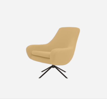 Softline Noomi Lounge Sessel-Vision - 454 Mustard Yellow