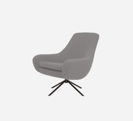 Softline Noomi Lounge Sessel-Vision - 399 Grey Blue