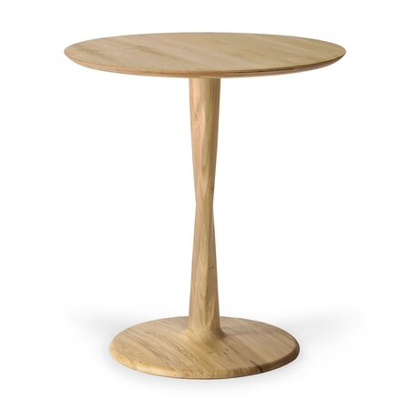 Ethnicraft Oak Round Torsion Dining Table - Natural Oak 70 cm