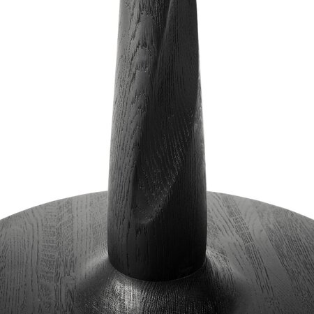 Ethnicraft Oak Round Torsion Dining Table - Black