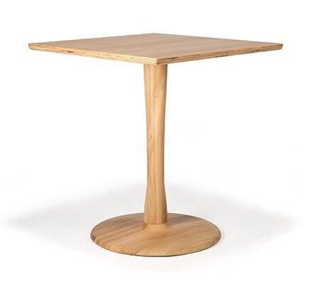 Ethnicraft Oak Square Torsion Dining Table - Natural oak