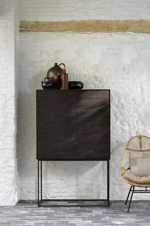Ethnicraft Teak Grooves storage cupboard