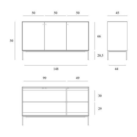 Ethnicraft Teak Grooves storage cupboard