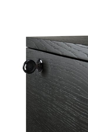 Ethnicraft Eiche Office box Billy - Rollcontainer - Eiche Schwarz