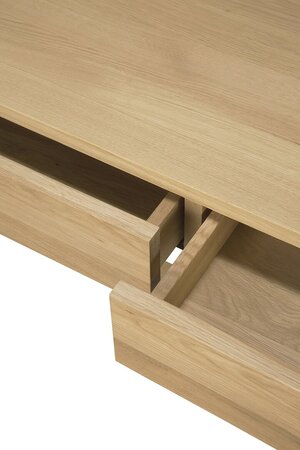 Ethnicraft Frame Schreibtisch - Eiche - 2 Schubladen
