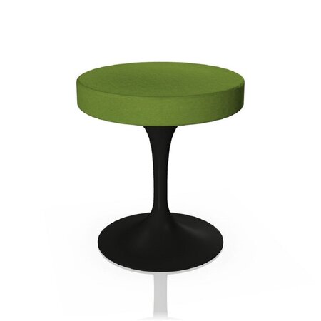 Knoll International Tulip Stool Hocker - Schwarz  - Tonus 118T Pistachio Green
