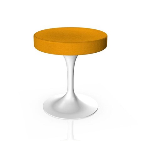 Knoll International Tulip Stool Hocker - Weiß - Tonus 424T Yellow