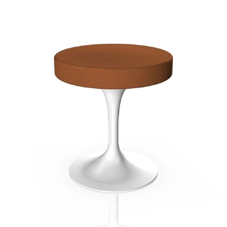 Knoll International Tulip Stool Hocker - Weiß - Tonus 464T Light Copper