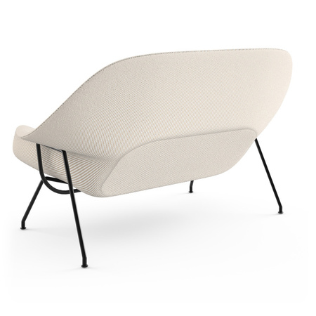 Knoll Womb Settee - Black - Cato, Natural