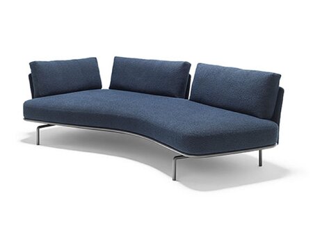 Knoll Panoramic Sofa Long Bench - Ivory