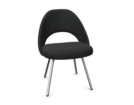Knoll Saarinen Conference Stuhl - Stuhlbeine verchromt - Tonus Black