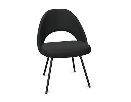 Knoll Saarinen Conference Stuhl - Stuhlbeine schwarz verchromt - Tonus Black