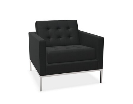 Knoll Florence Knoll Kollektion - Relax Sessel - Gestell hochglanzverchromt - Tonus Black