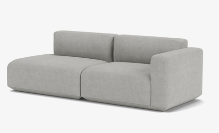 2-Seater with Left Open-End & Right Armrest - Fiord 151
