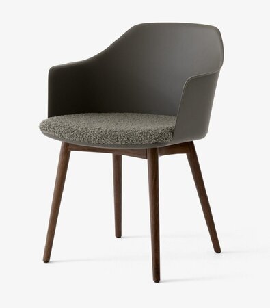 &Tradition Rely HW77 - Sessel mit Sitzkissen: Walnut - Stone Grey - Nimbus-009