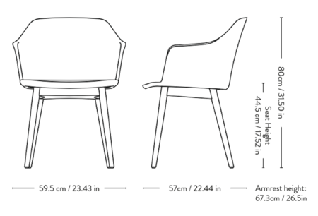 &Tradition Rely HW77 - Sessel mit Sitzkissen