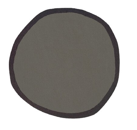 Nanimarquina Aros round + square: 100 cm round - dark gray on the outside