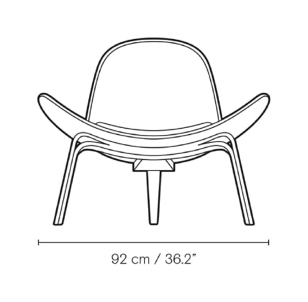 Carl Hansen & Søn CH07 Shell Chair - Sessel mit Textilbezug