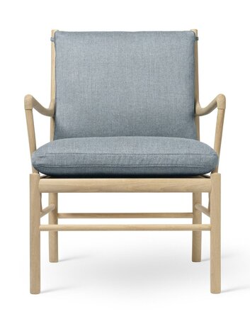Carl Hansen & Søn OW149 Colonial Chair - Sessel mit Textilbezug - Re-Wool 0718