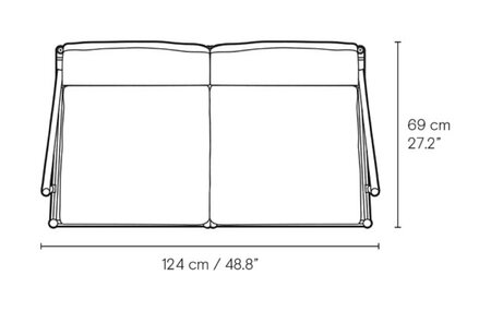 Carl Hansen & Søn OW149-2 Colonial Sofa - 2 Sitzer mit Textilbezug