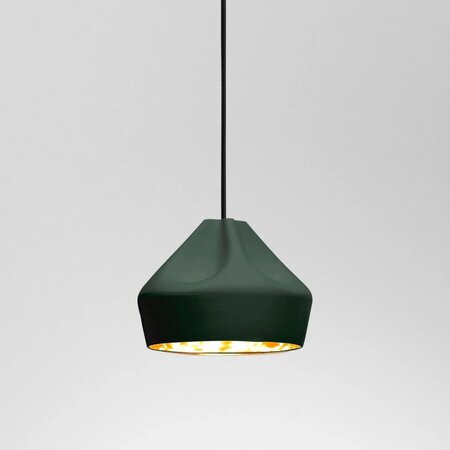 Marset Pleat Box 13 Pendelleuchte - dark green - gold