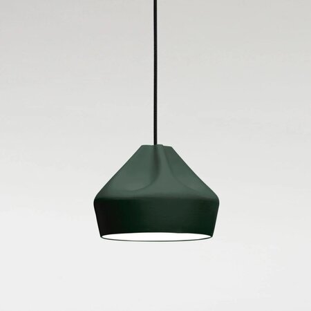 Marset Pleat Box 13 Pendelleuchte - dark green - white