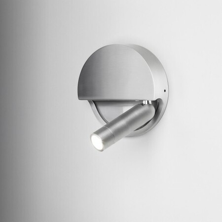 Marset Ledtube R Wandleuchte - rechts/ satiniertes Aluminium