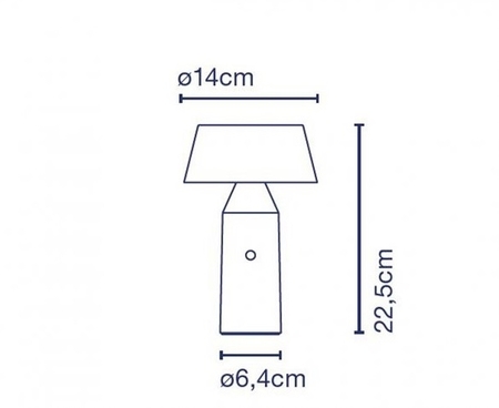 Marset Bicoca LED-Tischleuchte mit Akku