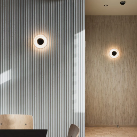 Marset Aura Plus On/Off Wandleuchte - Rauchglas