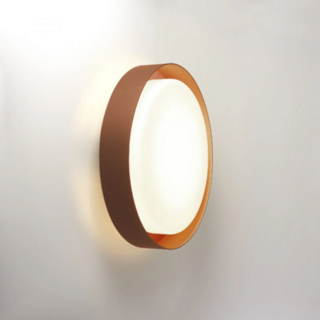 Marset Plaff-on! 50 LED IP54 Wandleuchte - Rostbraun