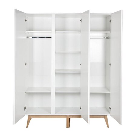 Quax Trendy Wardrobe 3 Doors - White