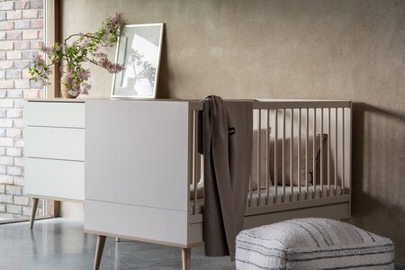 Quax Flow Bed 140*70 Cm - Stone - Bett