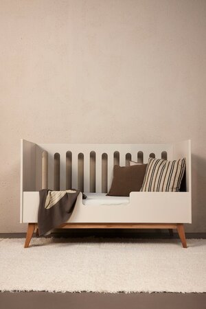 Quax Trendy Cot/Bench 140 * 70 Cm - Clay - Babybett