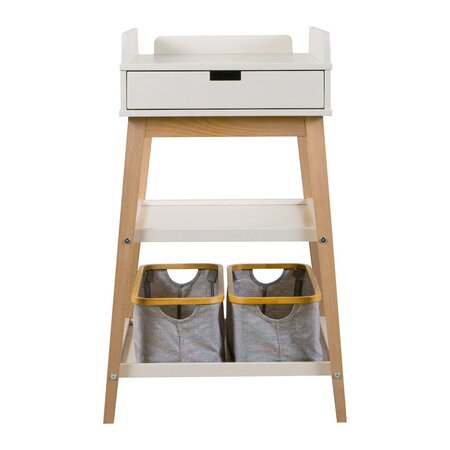 Quax Changing Table - Hip + Drawer - Clay/Naturel Wickeltisch