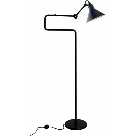 DCW Lampe Gras N°411 Stehleuchte Konisch Schrim - Blau